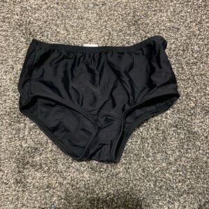 City Threads - girls high-waisted black bikini bottom